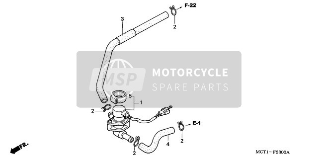 Honda FJS600 2002 Válvula de inyección de aire para un 2002 Honda FJS600